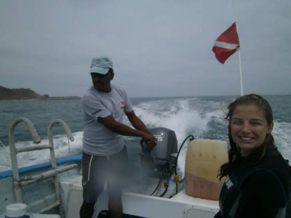Voltando do mergulho em Cabo Pulmo, no sul da Baja California, Mar de Cortez, no México
